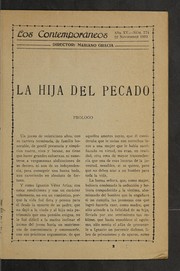 Cover of: La hija del pecado: novela