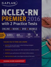 Cover of: NCLEX-RN Premier 2016: with 2 practice tests
