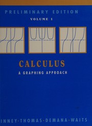 Cover of: Calculus: a graphing approach