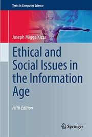Cover of: Ethical and Social Issues in the Information Age