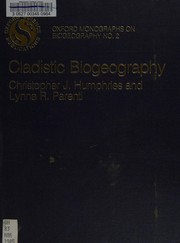 Cover of: Cladistic biogeography
