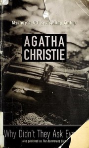 Cover of: Why Didn't They Ask Evans? by Agatha Christie