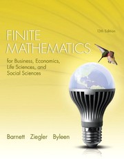 Cover of: Finite Mathematics for Business, Economics, Life Sciences, and Social Sciences