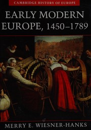 Early modern Europe, 1450-1789 by Merry E. Wiesner