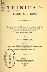 Cover of: Trinidad: then and now by J. N. Brierley