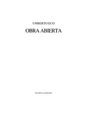 Cover of: Obra abierta by Umberto Eco