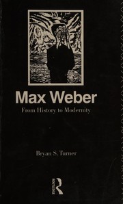 Cover of: Max Weber: from history to modernity