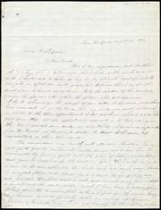 [Letter to] Maria W. Chapman, My Dear Friend by Collins, John A.