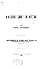 Cover of: Genetic Study of Rhythm