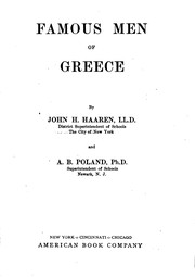 Cover of: Famous men of Greece by John H. Haaren