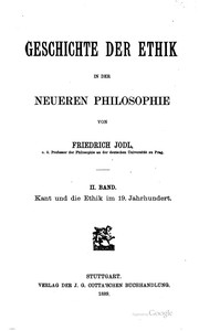 Cover of: Geschichte der Ethik in der neueren Philosophie