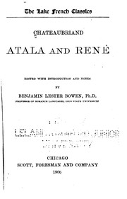 Cover of: Atala and René