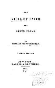 Cover of: The vigil of faith, and other poems.