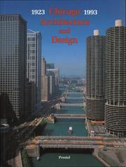 Cover of: Chicago Architecture and Design 1923-1993: Reconfiguration of an American Metropolis (Architecture & Design)