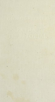Cover of: Extraterritorial by George Steiner