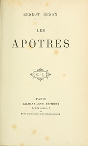 Cover of: Les apôtres by Ernest Renan