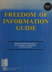 Cover of: Freedom of information guide.