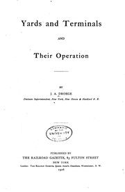 Cover of: Yards and terminals and their operation