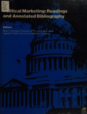 Cover of: Political marketing: readings and annotated bibliography