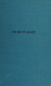 Cover of: I'd do it again