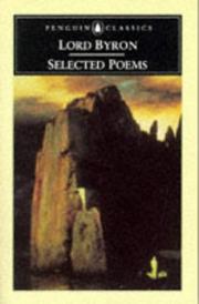 Cover of: Selected poems by Lord Byron