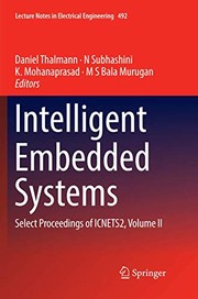 Cover of: Intelligent Embedded Systems: Select Proceedings of ICNETS2, Volume II