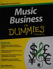 Cover of: Music business for dummies