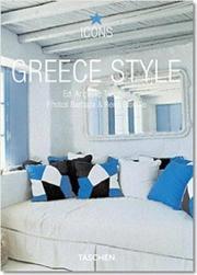 Cover of: Greece Style: Exteriors, Interiors, Details (Icons S.)