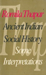 Cover of: Ancient Indian Social History by Romila Thapar