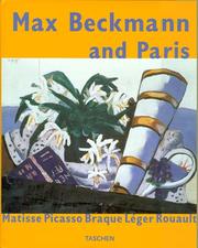 Cover of: Max Beckmann and Paris: Matisse Picasso Braque Leger Rouault (Jumbo Series)