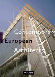 Cover of: Contemporary European architects.