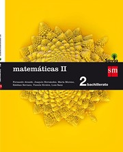 Cover of: Matemáticas II. 2 Bachillerato. Savia