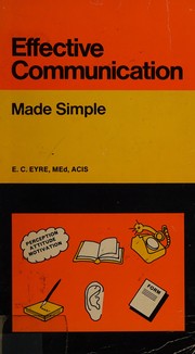 Cover of: Effective communication made simple