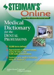 Cover of: Stedman's Medical Dictionary for the Dental Professions Online