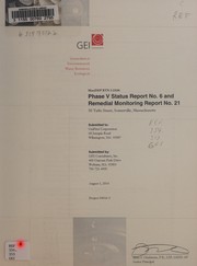 Phase V status report no. 6 and remedial monitoring report no. 21 by GEI Consultants