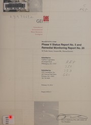Phase V status report no. 5 and remedial monitoring report no. 20 by GEI Consultants