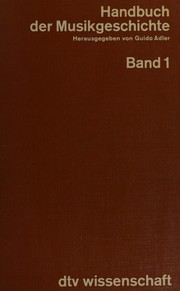 Cover of: Handbuch der Musikgeschichte