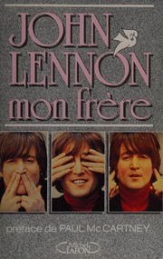Cover of: John Lennon, mon frère
