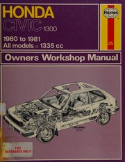 Cover of: Honda Civic 1300 Owner's Workshop Manual