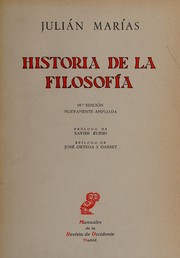 Cover of: Historia de la filosofía. by Julián Marías