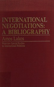 International negotiations by Amos Lakos
