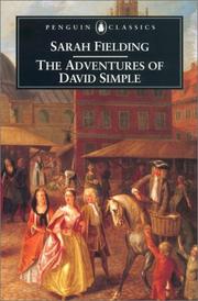 Cover of: The adventures of David Simple: and, The adventures of David Simple, volume the last