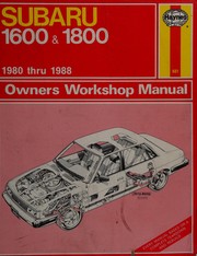Subaru owners workshop manual by Larry Holt