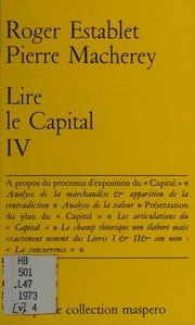 Cover of: Lire le Capital