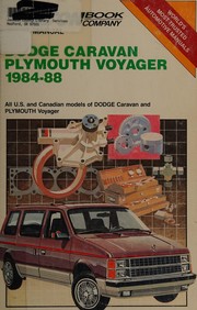 Cover of: Chilton Book Company repair manual.: all U.S. and Canadian models of Dodge Caravan and Plymouth Voyager