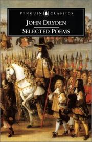 John Dryden : selected poems
