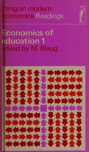 Cover of: Economics of education: selected readings