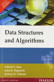Cover of: Data Structures and Algorithms by AHO ALFRED V. ET.AL