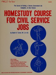 Cover of: Homestudy course for civil service jobs by David Reuben Turner