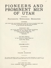 Cover of: Pioneers and prominent men of Utah by Frank Esshom